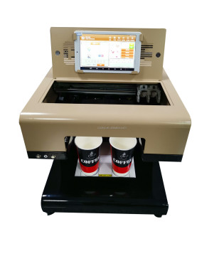 3D Coffee Printer for Macaron Cake Photo Printing and Latte Art