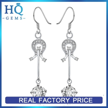Cheap stylish unusual silver earrings