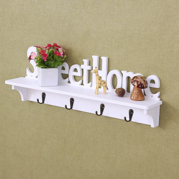 Mini PVC wall mounted shelf for home