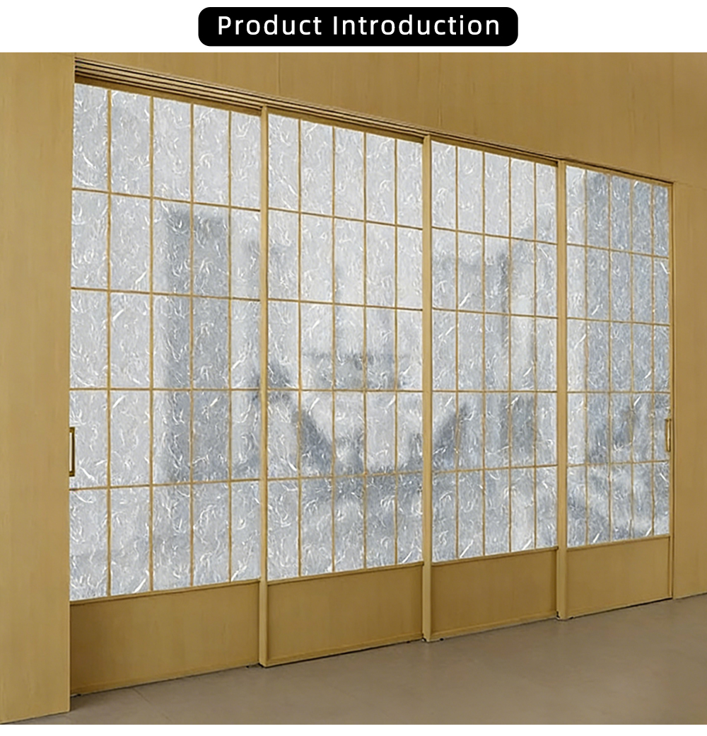 Four Panel Wire Glass Sliding Door YJP003 X