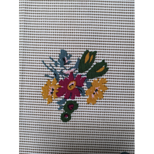 Textur Blomst Rayon Voile 60S Tryckväv