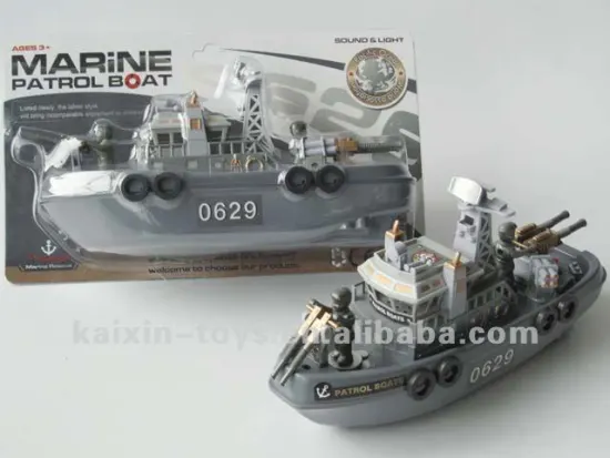 electronic plastic patrol boat