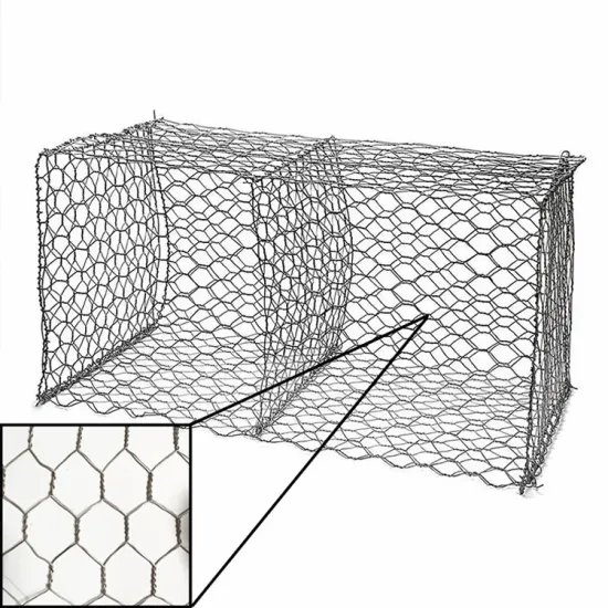 High Zinc Coated Hot Dipped Galvanized Gabion Mesh Stone Boxes