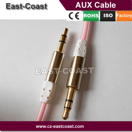 colorful 3.5 mm digital Coiled Stereo Audio Cable