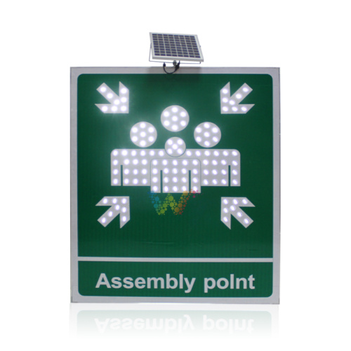 Reflective Road Safety Solar collection traffic sign