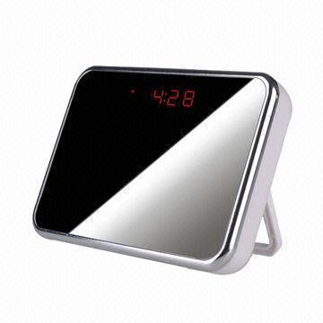 Security Alarm Clock with 4,800mAh, Long Work Time, High-resolution and Motion Detection