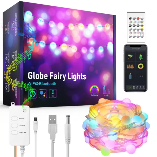LEDEAST WL039 Smart App Controlled RGB Color Light String for Holidays and Parties