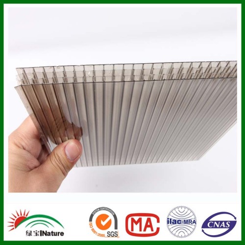 Huaxia Nature Factory brown fourfold-wall polycarbonate sheet