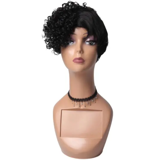 Wholesale  best quality synthetic curly wig  heat resistant