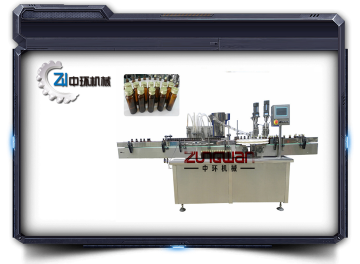 Full automatic liquid filling capping machine rolling thread