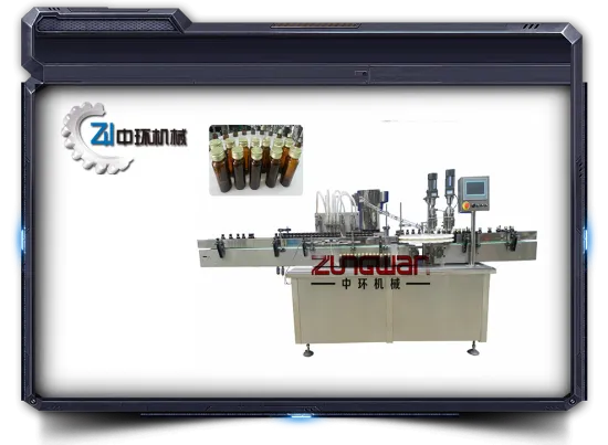 Full automatic liquid filling capping machine rolling thread