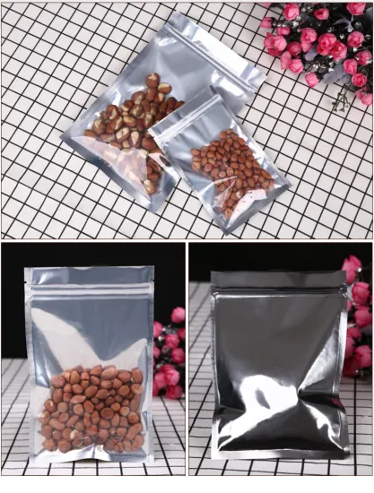 Custom logo stand up foil zipper packaging pouch bags