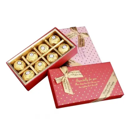 Golden Chocolate Gift Packaging Box