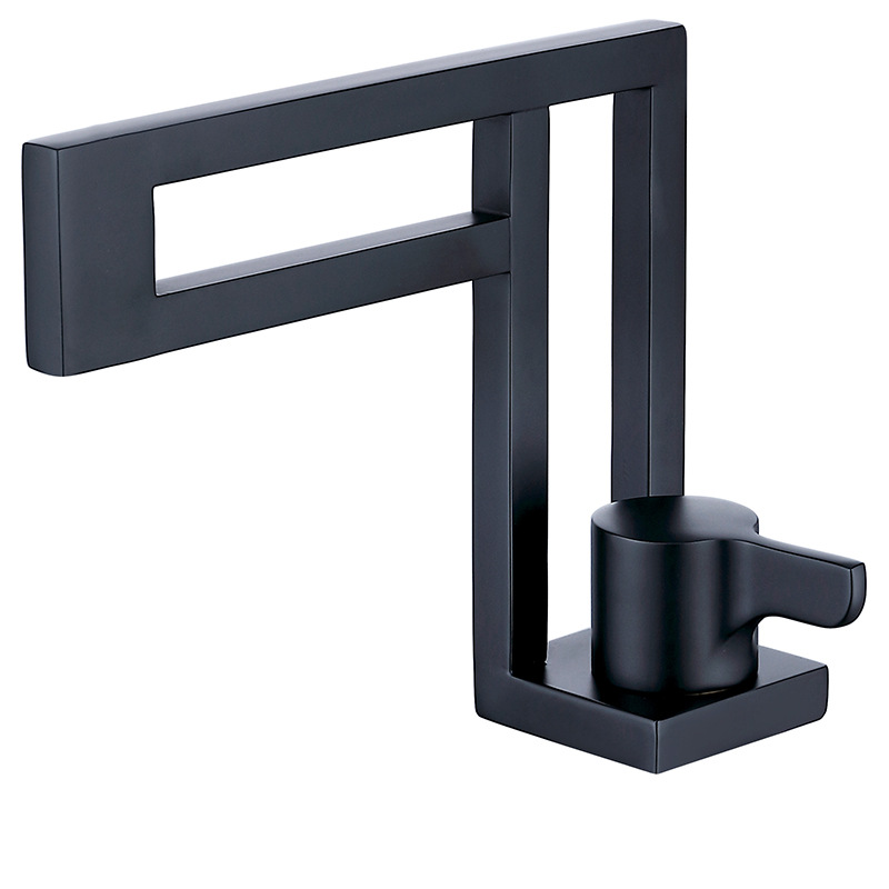 Robinet simple mouche creux noir mat