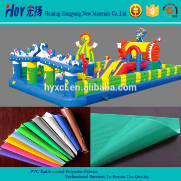 Cheap Green PVC Coated Tarpaulin For Inflatable Castle Used