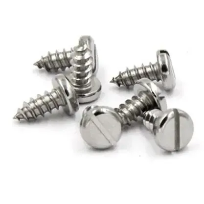 Steel slotted pan head tapping screws