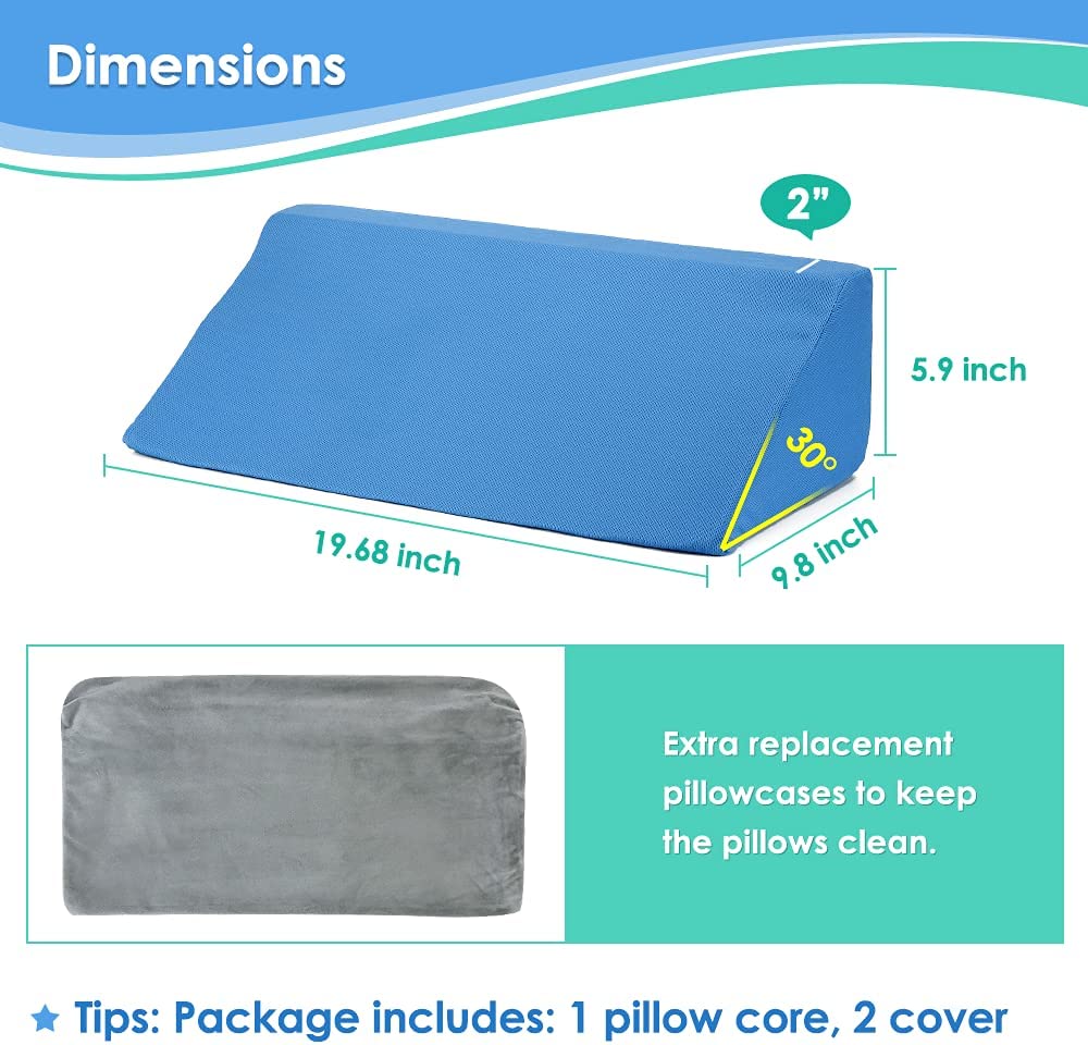 Single Pillow Wedge for Sleeping After Surgery