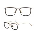 Schwarz -Gold -Mode -Designer -Rahmenbrille