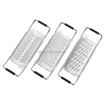 Advanced Stainless Steel Coarse Grater: Cheese Slicer, Vegetable Cutter, Ginger Garlic Chopper, Nutmeg, Wasabi Zester