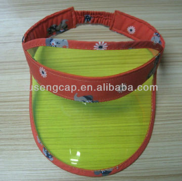 Children Plastic Sunvisor cap, PVC Sun Visor, plastic visor