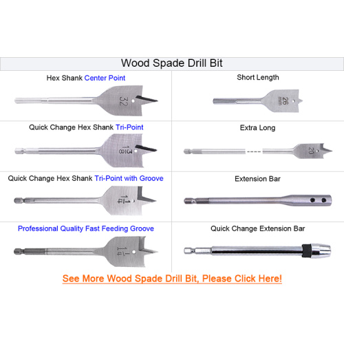 Набор сверл Wood Spade Drill Set для сверления дерева и металла