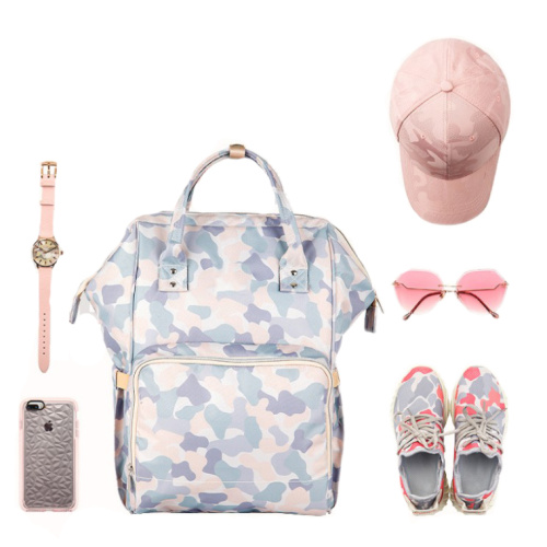 Shenzhen Stylish Multi-functional Blue Diaper Bag for Mummy