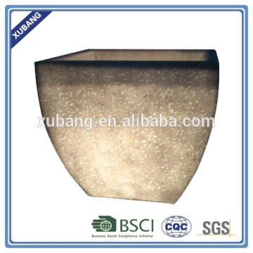 sandstone flower pot lamp gardening planter with lights