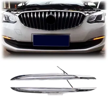 Gobison 2 Color Streamer Front Fog Lamp LED DRL for Buick Excelle GT 2015-2016