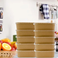 Biodegradable Kraft Paper Rectangular Bowl