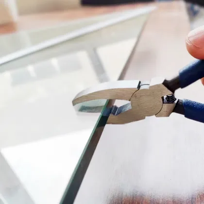 Durable 6" Nibble Glass Pliers for Stained Glass Work