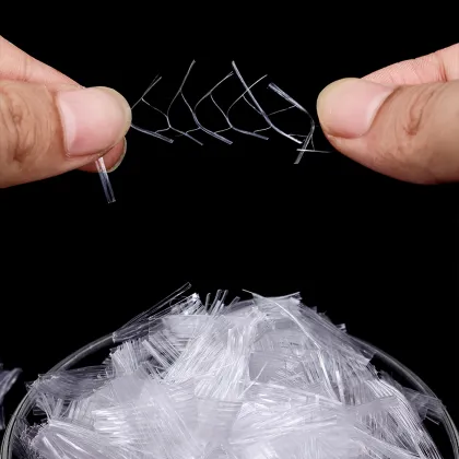 Concrete PP Fiber Polypropylene Fiber Mesh Wave