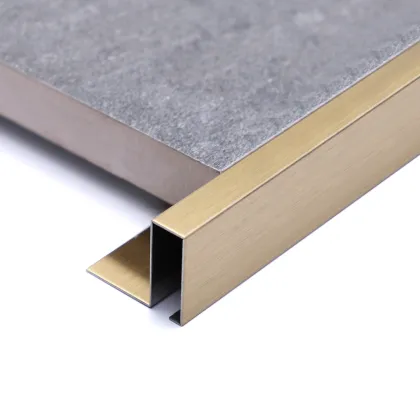 Modern Metal Stainless Steel Tile Trim Transition Strips for Flooring