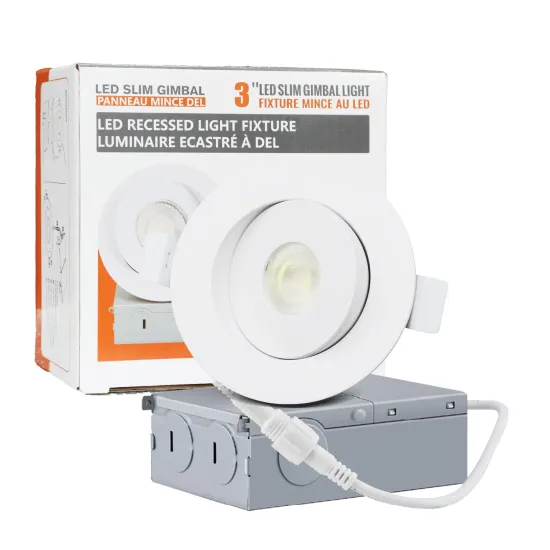 5CCT Adjustable Recessed Downlight - Dimmable Gimbal Potlights (3/4/6 Inch) with ETL Energy Star