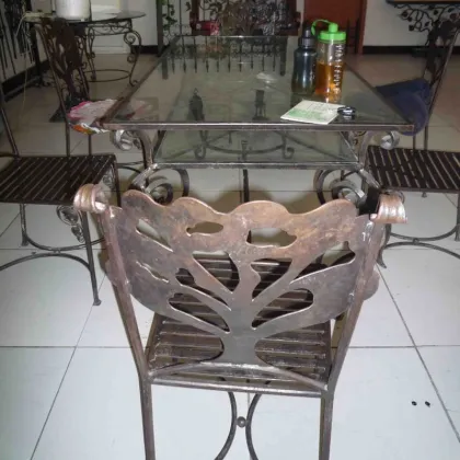 Metal chair frames table bed iron furniture