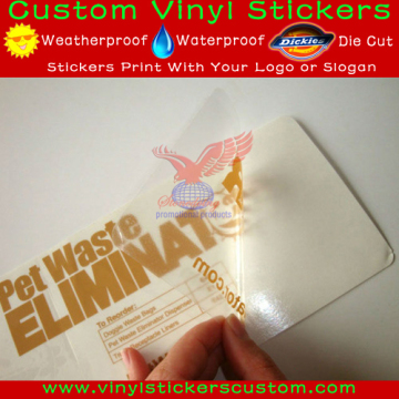 removable clear window sticker without residue
