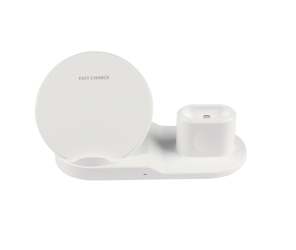 3-1 10W Qi Fast Wireless Charger Stand