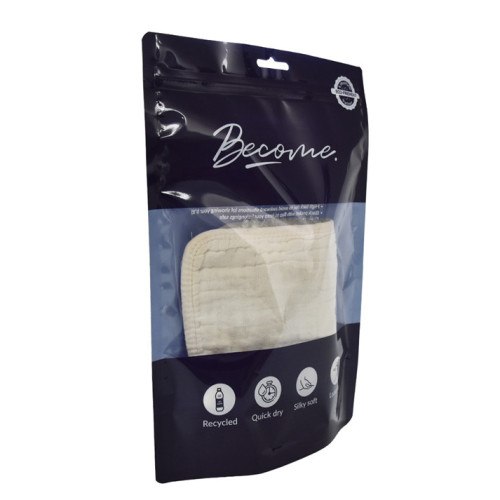 Biodegradable fiber clothes doypack cellulose flexible bag