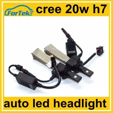 fanless cree 20w led headlight h7
