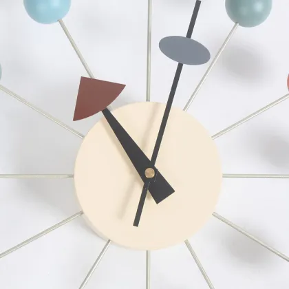 George Nelson Ball Clocks by Vitra in coloful