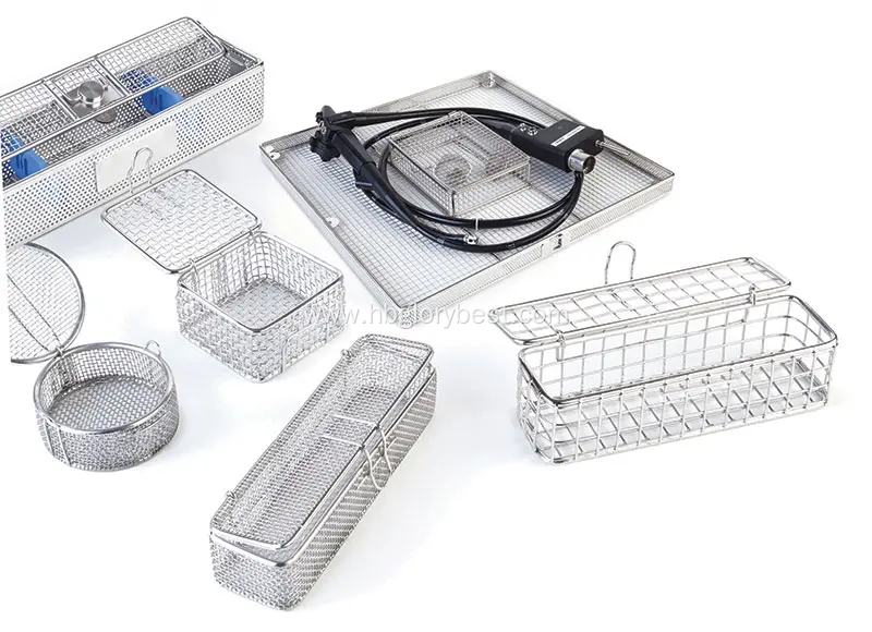 corrosion resistance ss medical disinfection basket