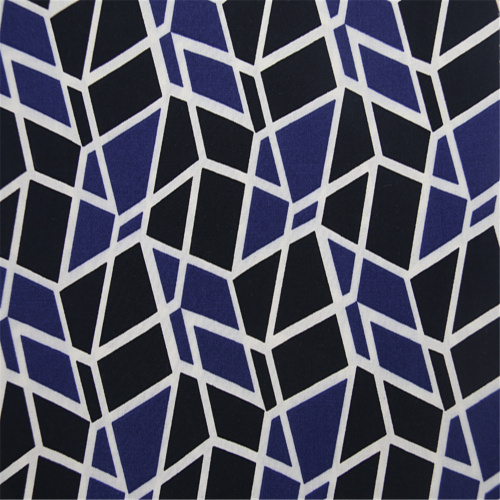Printed Plain Fabric With Irregular Check Rayon