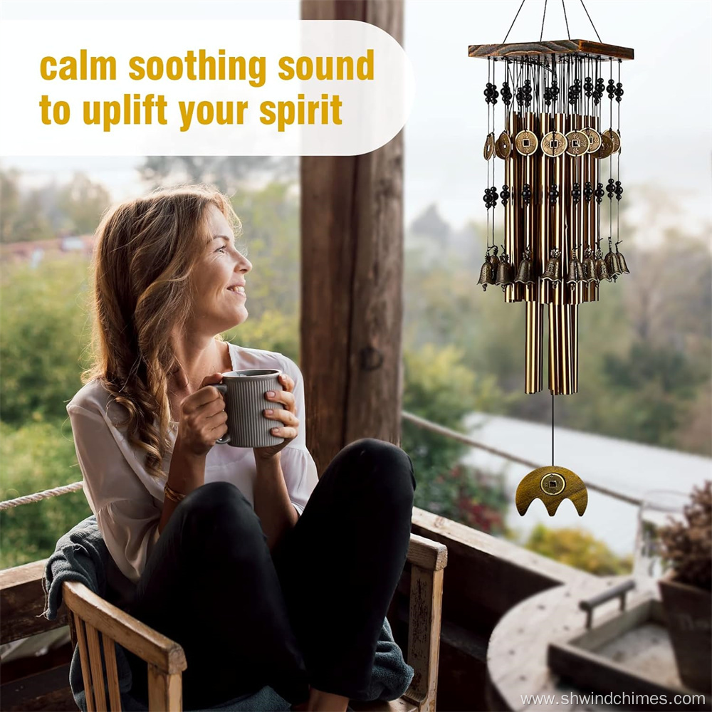 Large Outdoor Copper Wind Chimes for Garden Decoration