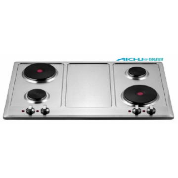 Kecekapan Tinggi Mudah Alih 4 Burners Electric Cooktop