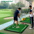 Tapete de práctica de enseñanza de golf con líneas guía