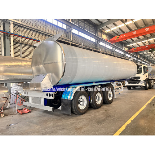 35000liters en acier inoxydable en vrac Milk Transport Tanker semi-remorque à vendre