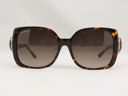 Colorful Frame Smoke Lens Brand Name Sun Glasses For Women Bvlgari 8081 851/13 59-17 135