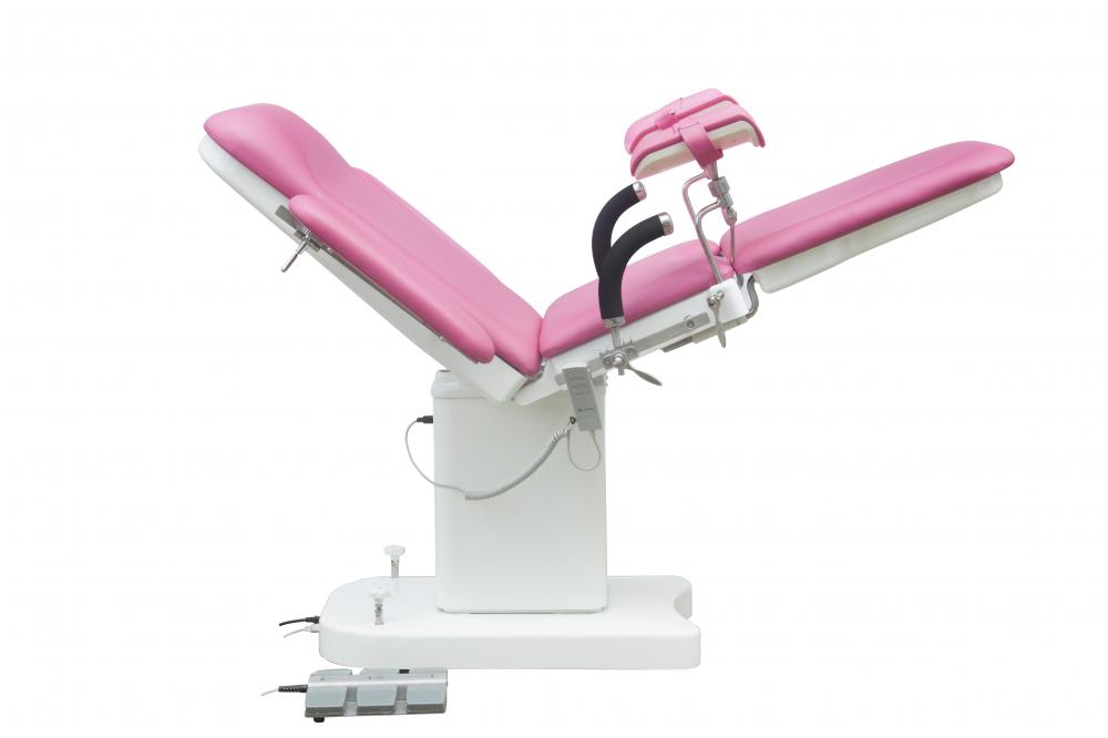 Gynecological exam bed