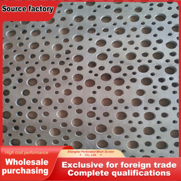 Non-Uniform Irregular Hole Perforated Metal Sheet