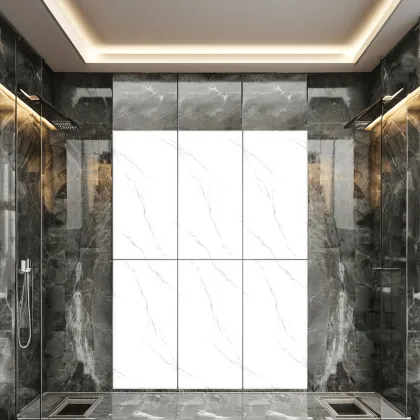 Durable White Matte Porcelain Ceramic OCEANO Tiles for Bathroom and Kitchen