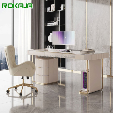 Modern Minimalist Design Office Writing Desk with Drawers